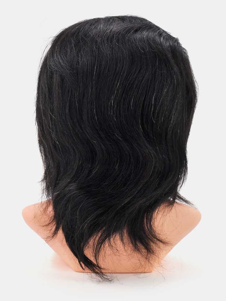 Мужская голова-манекен с плечами 100% натуральные волосы 35-40 см