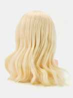 Голова-манекен с плечами 100% натуральные волосы, 45-50 см, Блонд