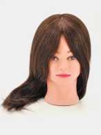 Учебная голова-манекен 100% натуральные волосы, 40-45 см