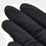 Перчатки нитриловые неопудренные нестерильные текстурированные на пальцах смотровые, Черные (50 пар)