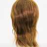 Мужская учебная голова 100% натуральные волосы, 35-40 см, Шатен