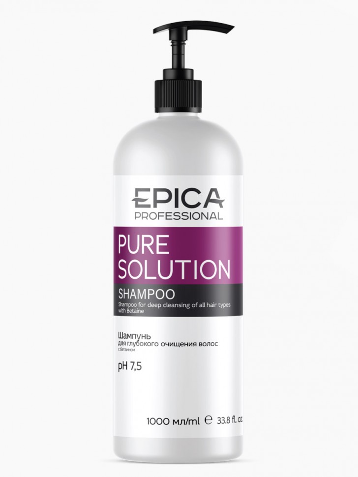 EPICA Шампунь для глубокого очищения волос с натуральным бетаином "Pure Solution"