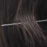 Мужская голова-манекен 100% натуральные волосы, 23 см, Брюнет